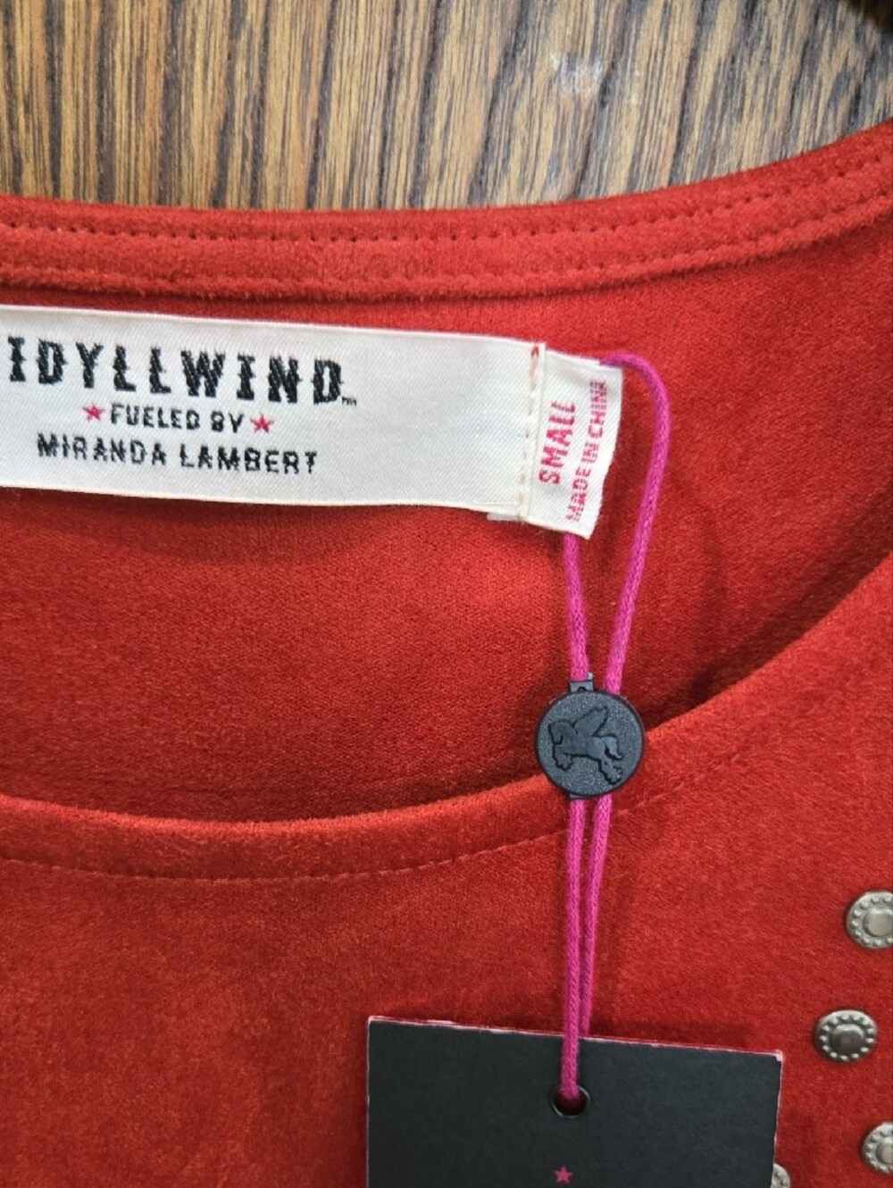 Idyllwind Rust "Chilli" Fringe Studded Sleeveless Top - Picture 4 of 5